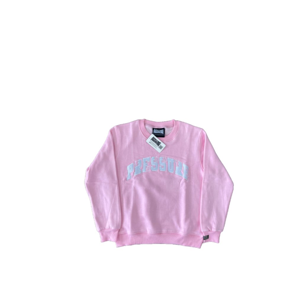 Pressure Crew Neck Sweatshirt| Pink