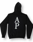 Applying Pressure Puff Motto Hoodie-Black